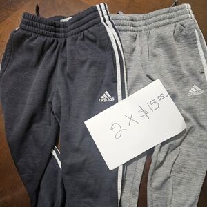 Adidas Kids' Black and Gray Jogger Pants Set